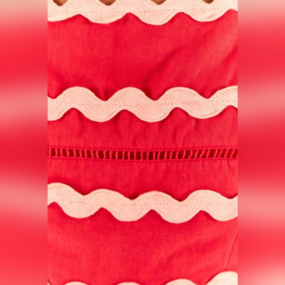 Farm Rio women Wrap Crop Top in Red size Small - Picture 4 of 11